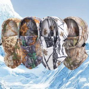 1pc Fleece Camouflage Winter Warm Windproof Hat for Trekking, Skiing, Riding, Hunting, and Thermal Protection