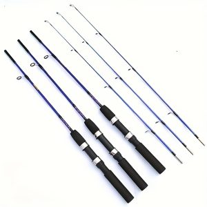 1pc Lightweight Fishing Rod, Fibreglass Ice Fishing Pole, Raft Fishing Gear, 120cm/47in