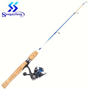 Sougayilang Ice Fishing Rod And Reel Combo, Ice Fishing Gear Complete Kit, Spinning Ice Fishing Combos