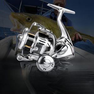 1pc High-Performance Spinning Fishing Reel, 9 1 Ball Bearings, Sealed Design, Stainless Steel Spool, Aluminum Alloy Body, Versatile for Saltwater, Rock, Boat, Surf Fishing, Mixed Color, Right-Handed