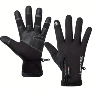 Men's Winter Fishing Gloves, Windproof, Waterproof, Anti Slip Exercise Gloves, Touch Screen Cold Weather Driving Gloves, Suitable For Motorcycles, Running, Cycling, Skiing, Hunting