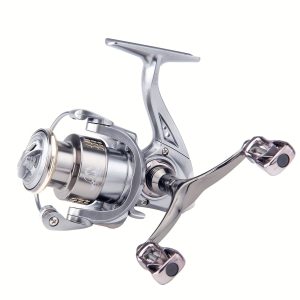 Haut Ton Silver Winds Spinning Fishing Reel, 13BB, 5.2:1 Gear Ratio, 4-14lb Max Drag, Ultra Light, Includes Balance Bar