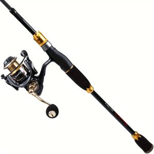 Sougayilang Spinning Fishing Rod Reel Combos, 24-Ton Carbon Fiber Protable Fishing Poles with Spinning Reel for Travel Freshwater Fishing